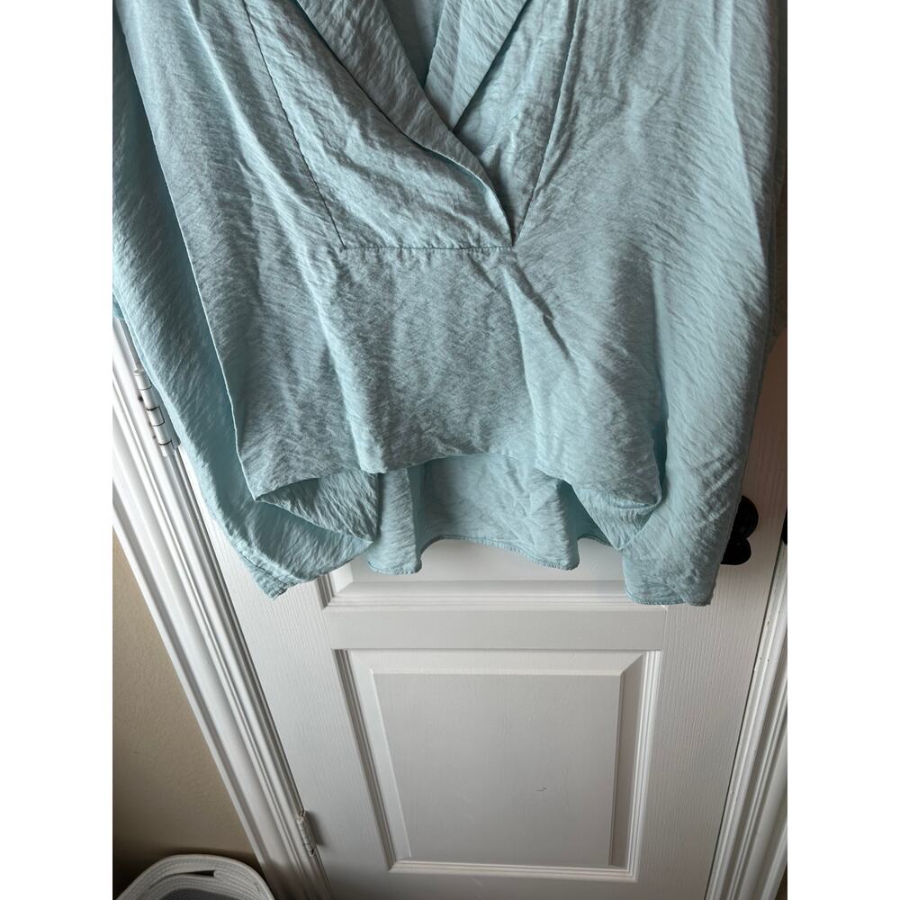 Light Blue Anthropologie Blouse Dolman Sleeve Oversized - Picture 7 of 7